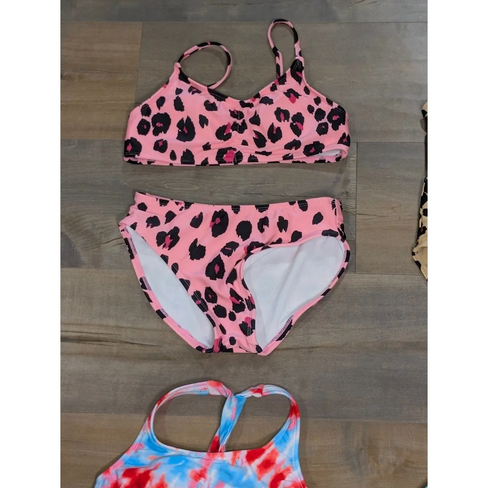 Girls Swimsuit Bundle Size L (10/12) Art Class 4 Two-Piece Swim Sets NWOT